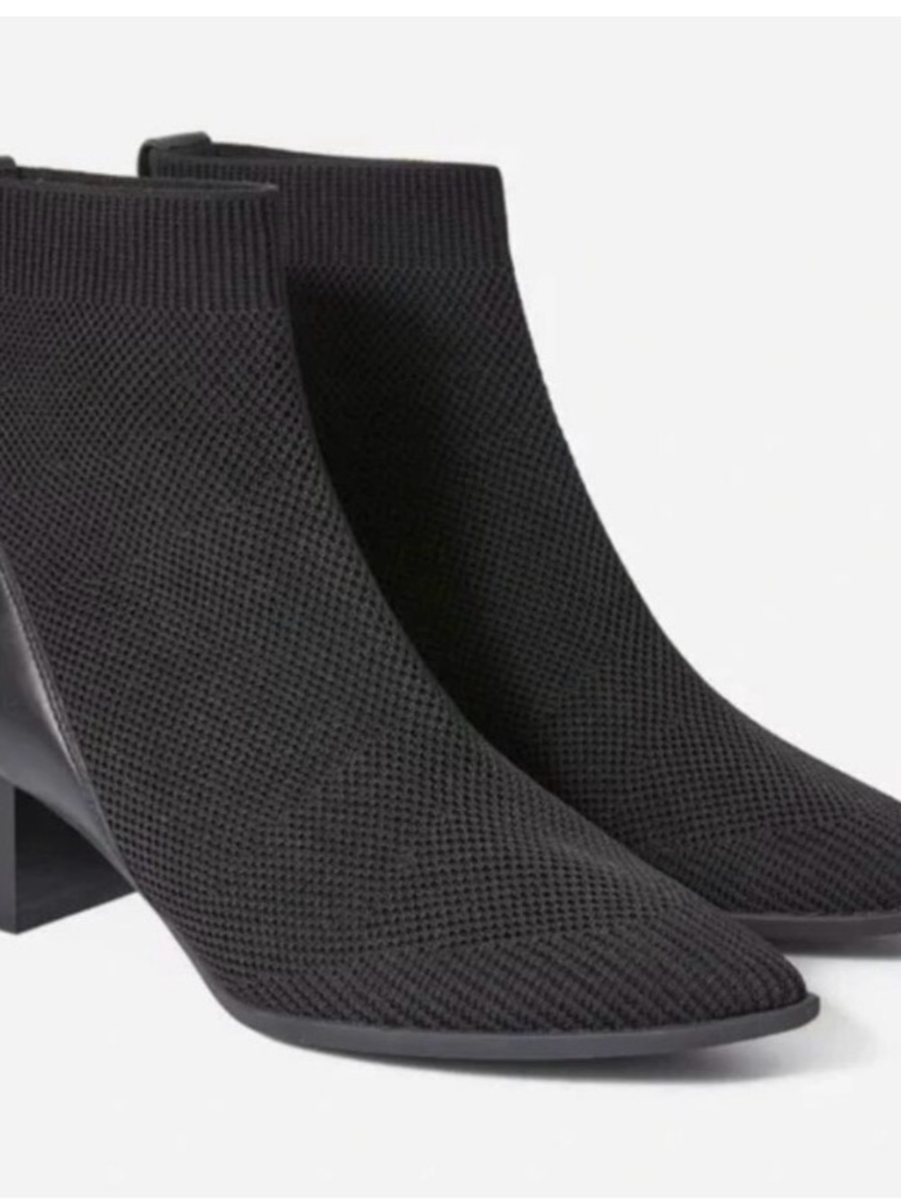 Everlane The Boss Boot Ankle in ReKnit Black